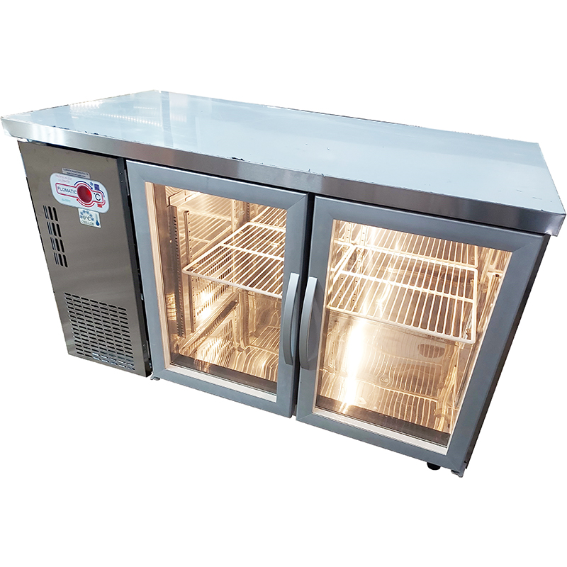 Undercounter 2 Door Glass Refrigerator | Commercial Chillers & Freezers