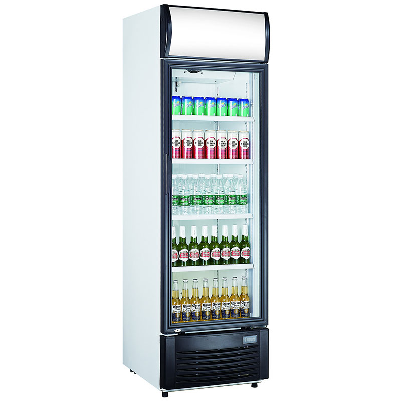 Fan Assisted Single Glass Door Refrigerator | Upright Chillers & Freezers